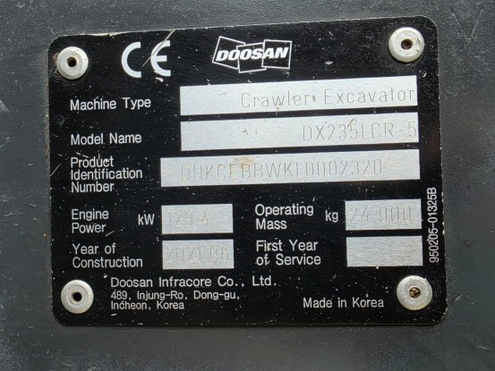 DOOSAN DX235LCR-5 BAGER GUSJENIČAR [16]