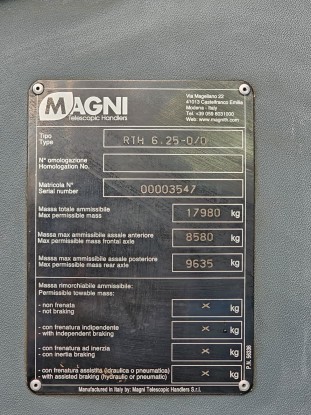 MAGNI RTH 6.25 Rotacioni teleskopski utovarivač [12]
